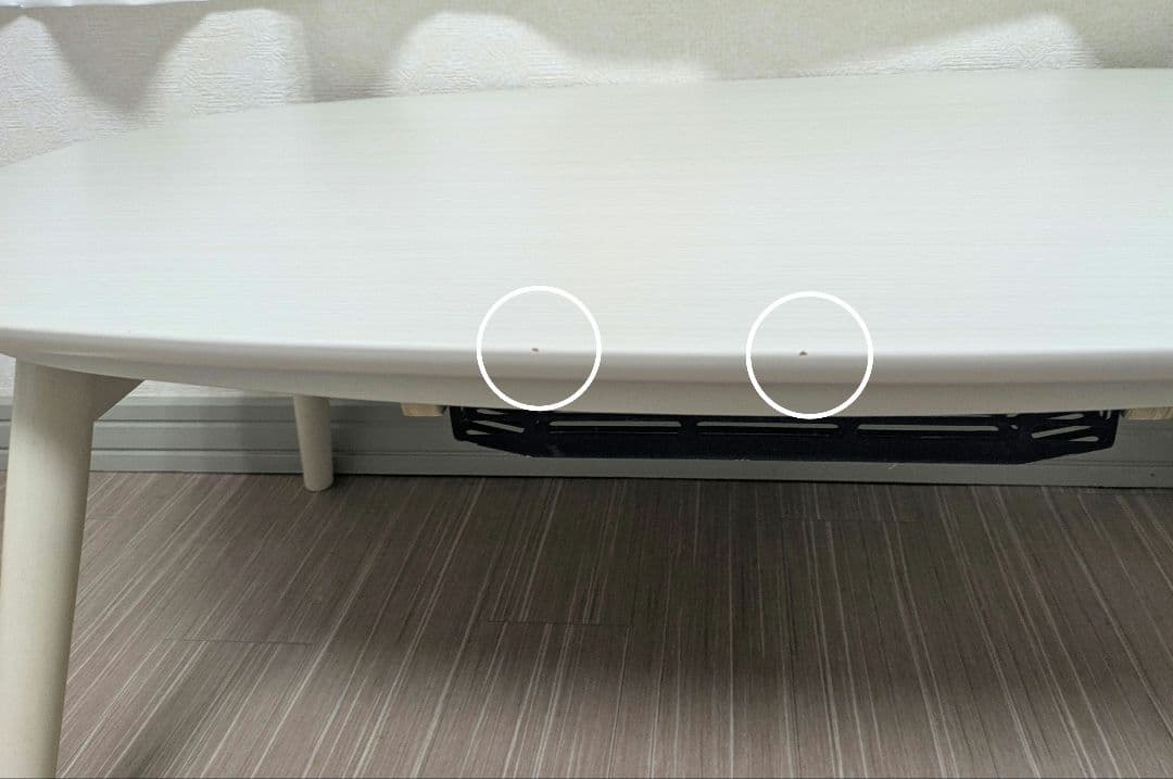 カルミナ950WS 折りたたみこたつ 90cm ホワイトウォッシュ