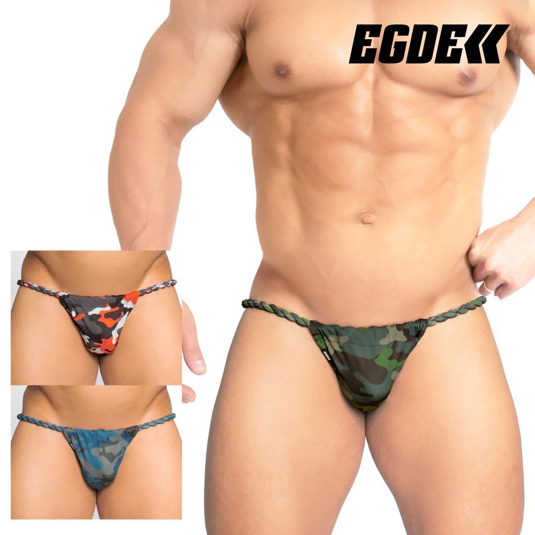 EGDE エッジ　CAMOFLAGE 現代式　褌　黒猫　ふんどし　Tバック　SM