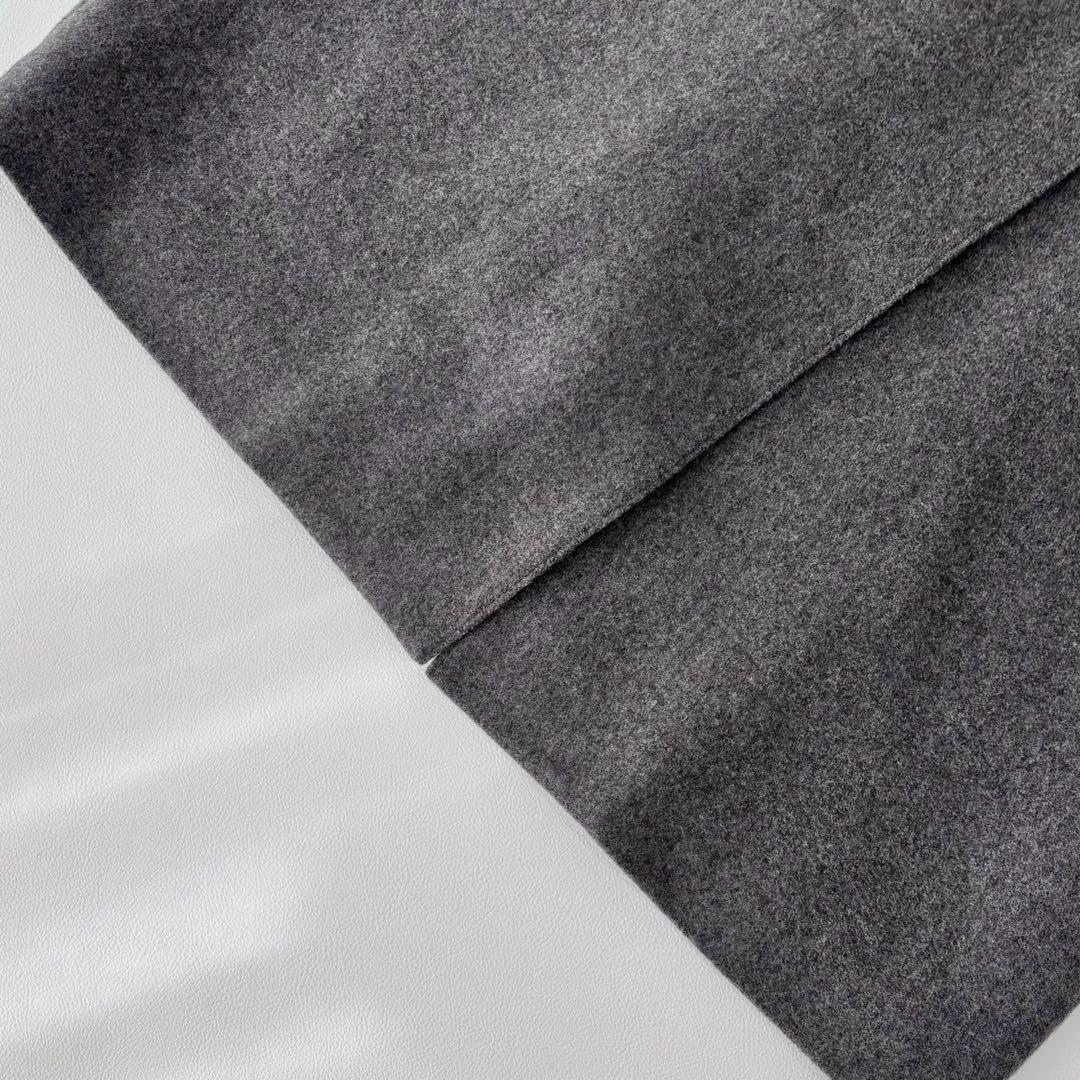 北欧暮らしの道具店 3WAYアレンジ襟のかろやかチェスターコート グレー