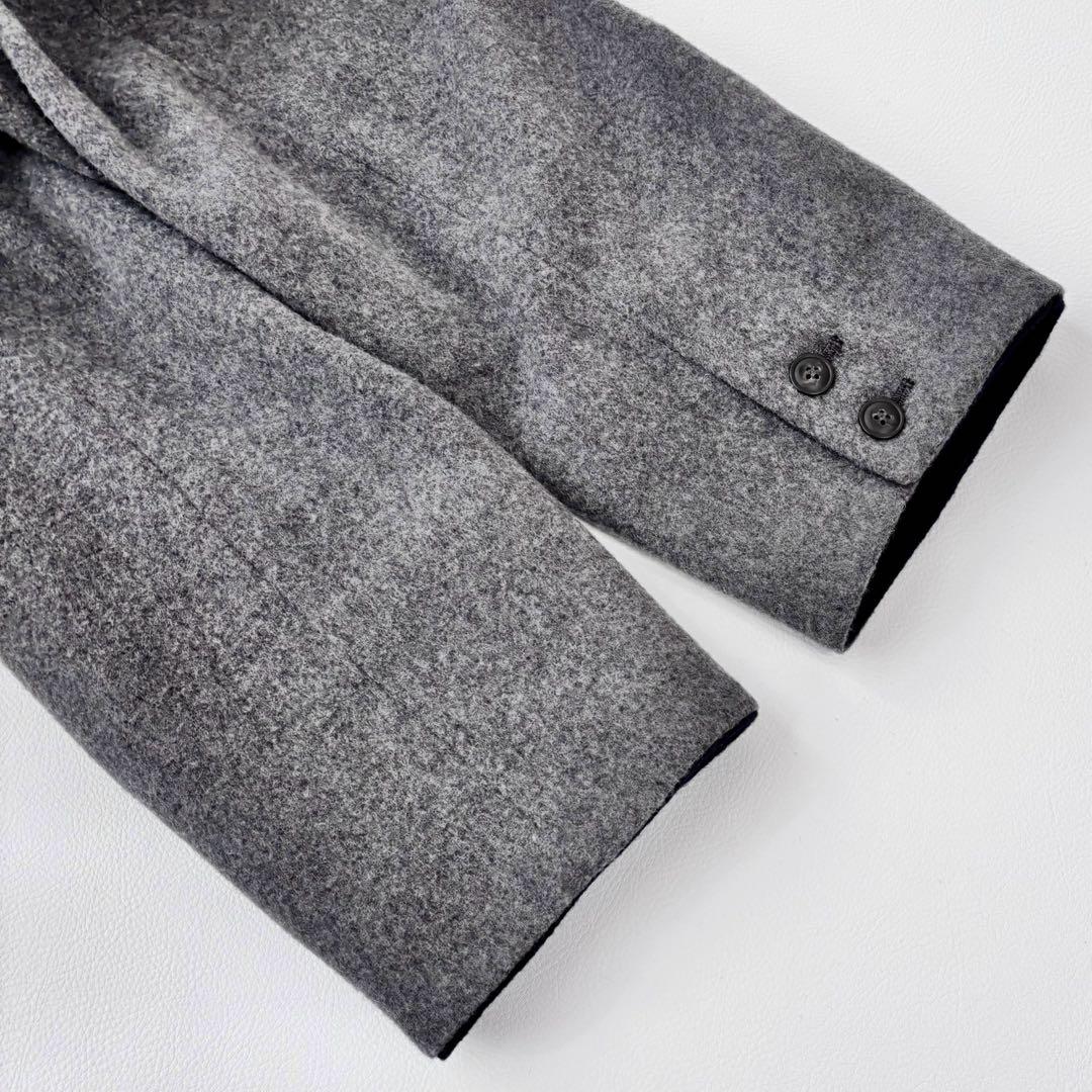 北欧暮らしの道具店 3WAYアレンジ襟のかろやかチェスターコート グレー