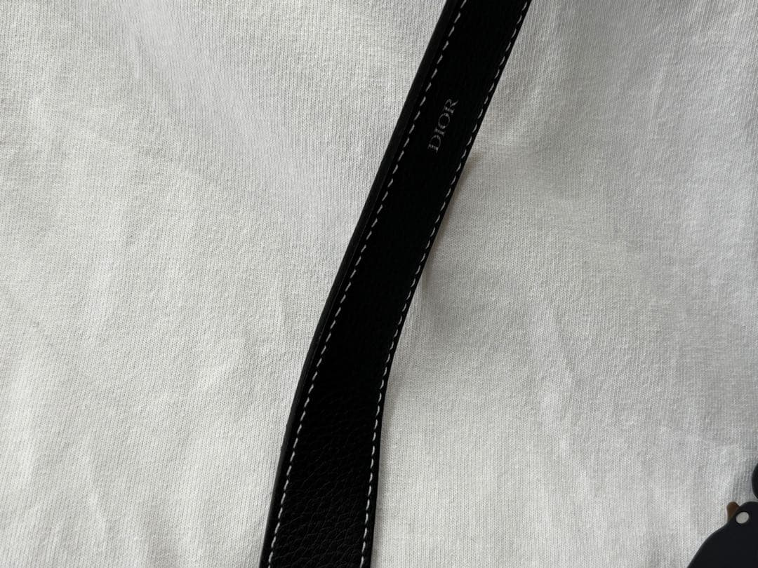 DIOR×ALYX レザーベルト 85 ローラーコースターバックル