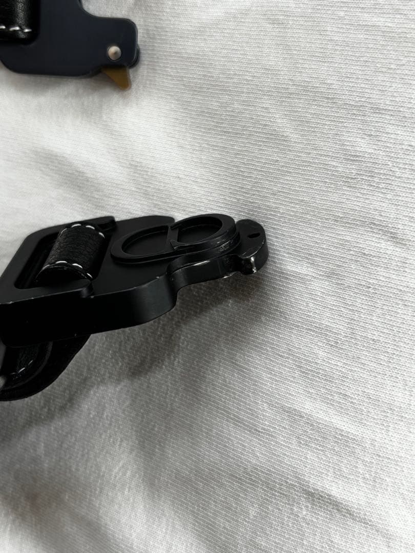 DIOR×ALYX レザーベルト 85 ローラーコースターバックル