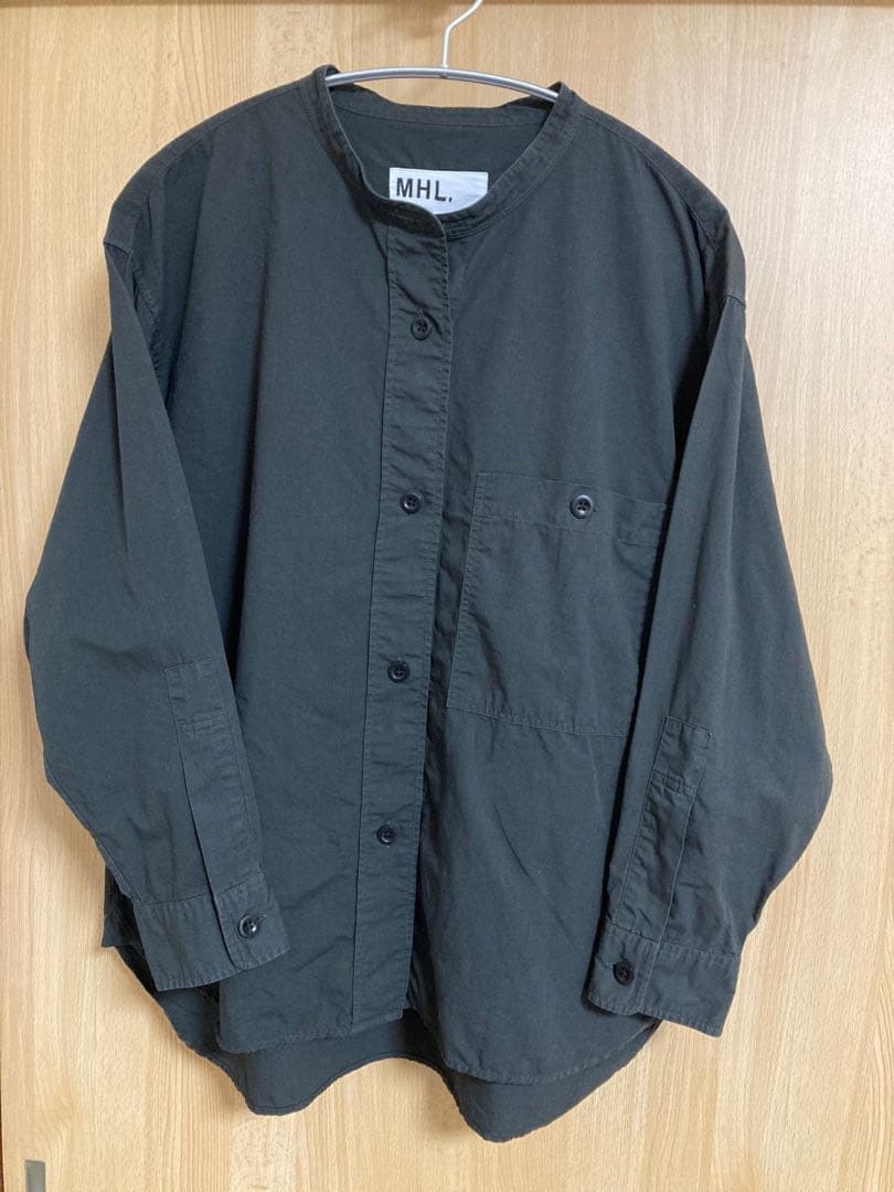 エムエイチエル　MHL. WA-SHI COTTON POPLIN SHIRT