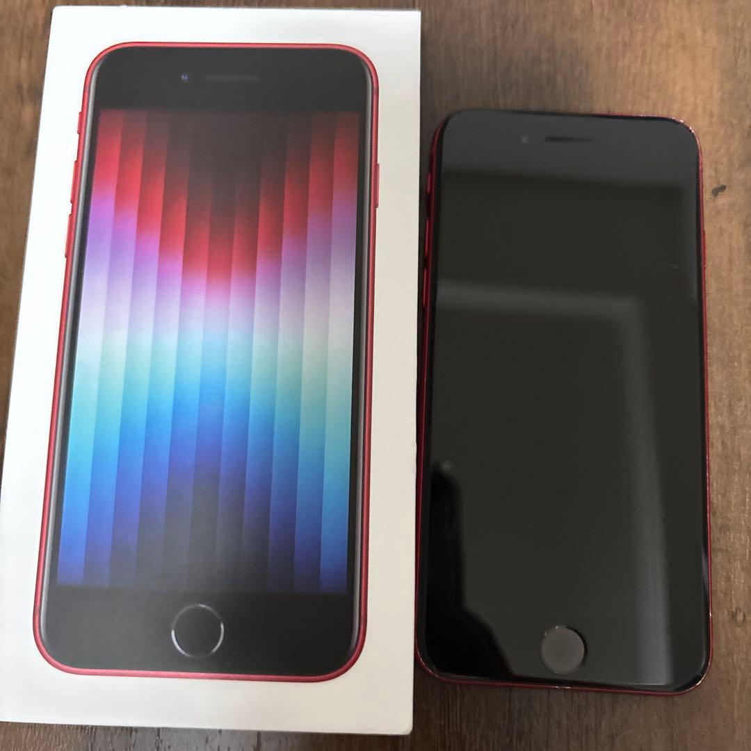【ジャンク】iPhone SE3 64GB RED 動作未確認