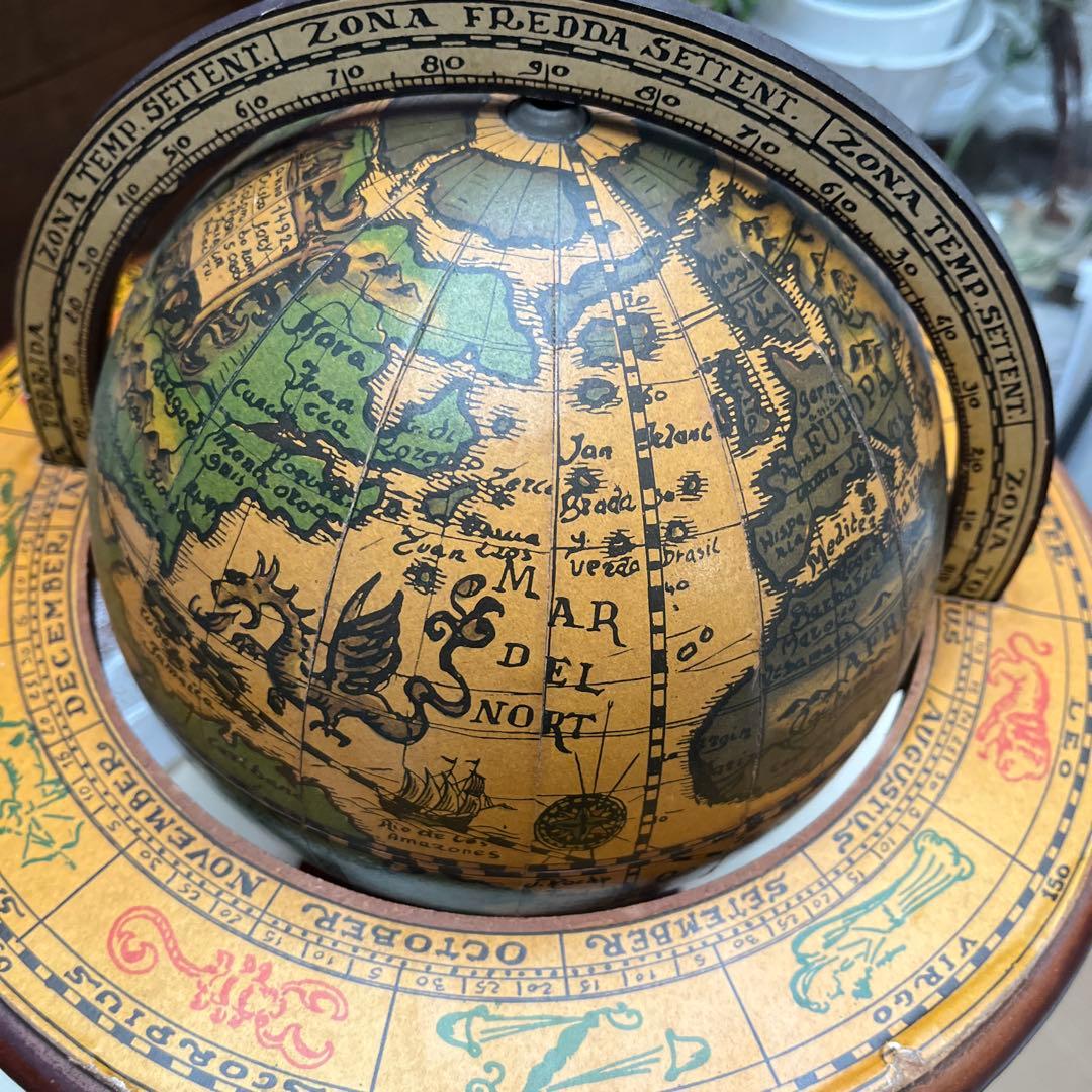 ITALY イタリアヴィンテージ 黄道十二宮の地球儀