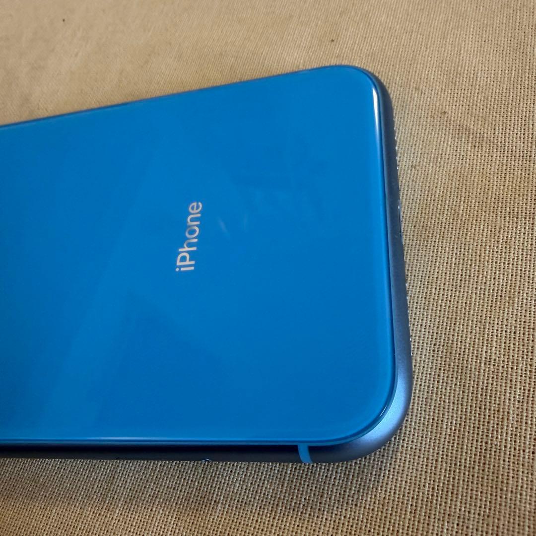 【美品】iPhone XR 128GBブルー SIMフリー 箱・保護ガラス付き