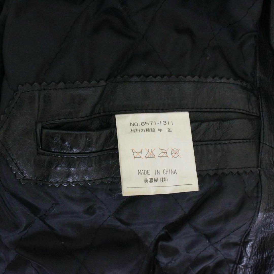 90s A-2フライトジャケット Ｌサイズ　レザージャケット 黒 牛革　本革