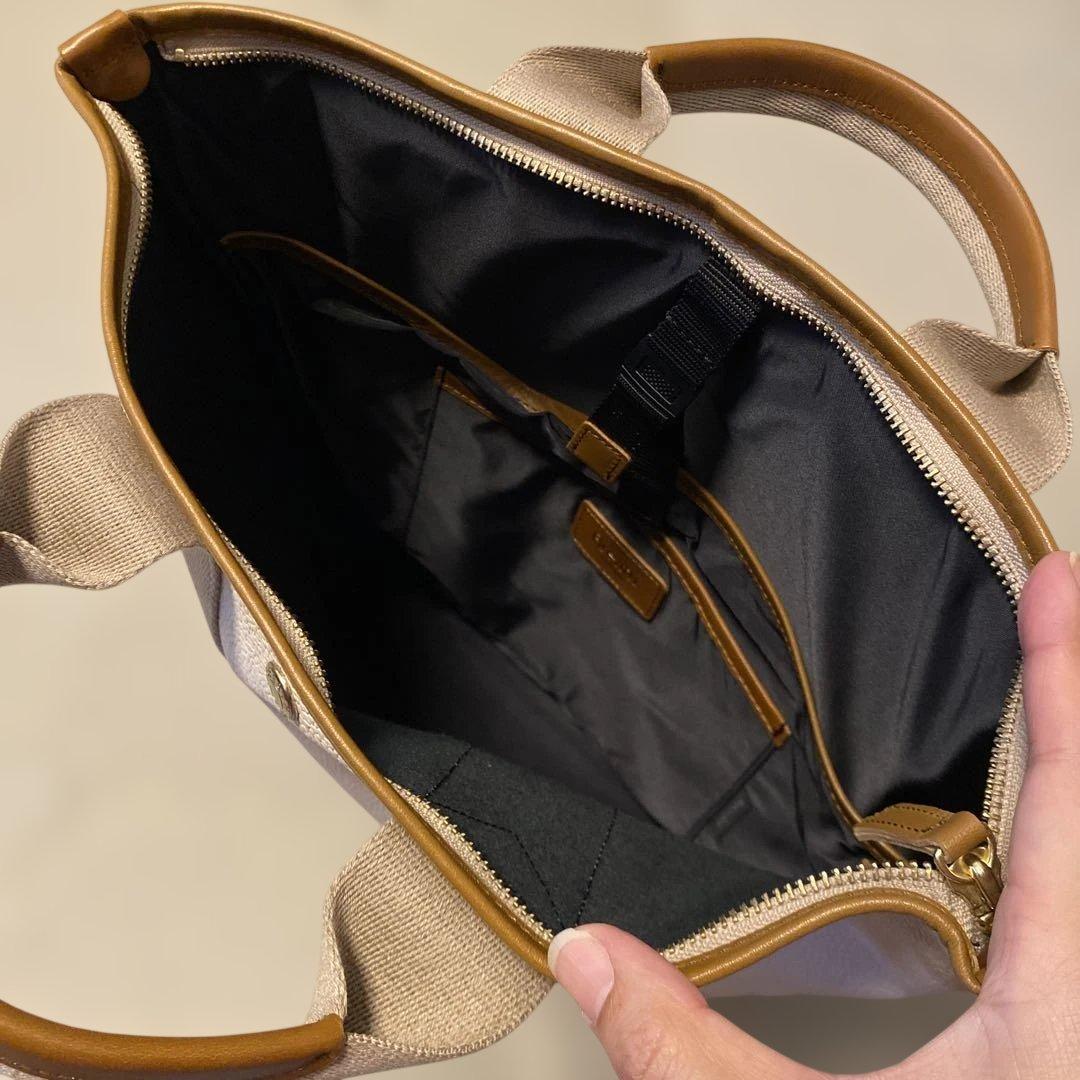 なつ⭐︎【未使用級】TOPKAPI スコッチグレイン ハンドル付　A4