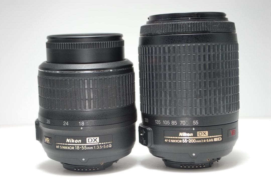 ❤️スマホ楽々転送❤️Nikon D5200 ダブルレンズセット美品 高性能