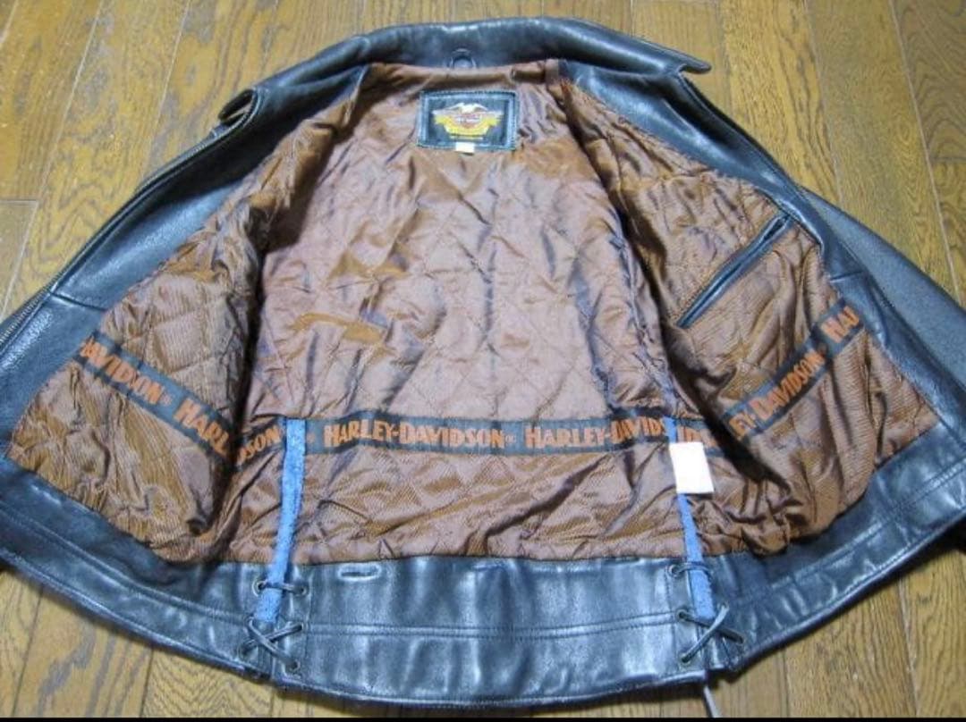 ヒ*ん様 【良品】HARLEY-DAVIDSON シングルライダース革ジャン L