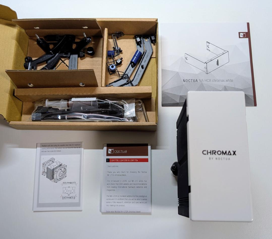 【ファンなし、カバー付】NOCTUA NH-U12A chromax.black