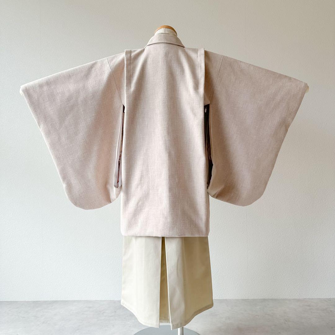 ［かすみ草］5歳 七五三 ꕤ 羽織袴5点セット