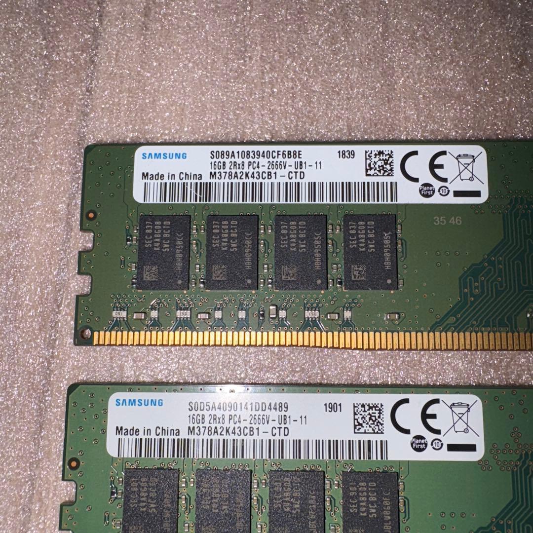 Samsung 16GB PC4-2666V 4枚セット