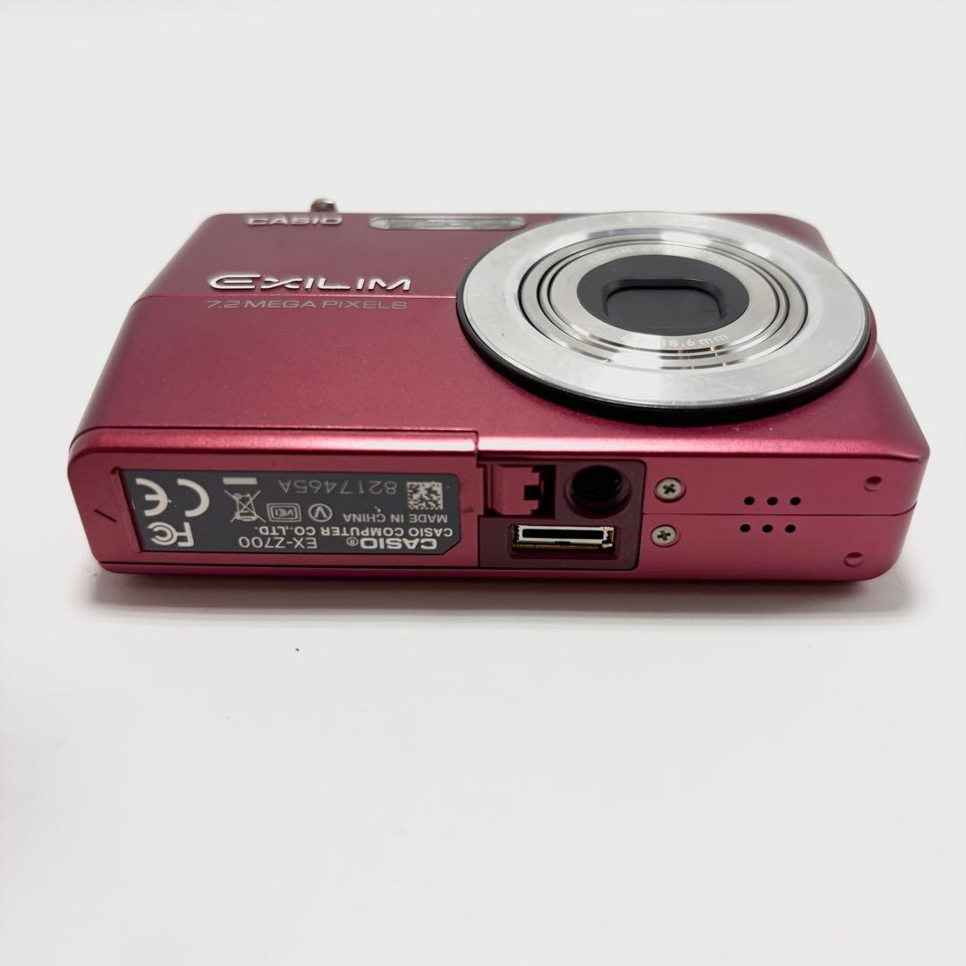 【美品】CASIO EXILIM EX-Z700 レッド デジタルカメラ