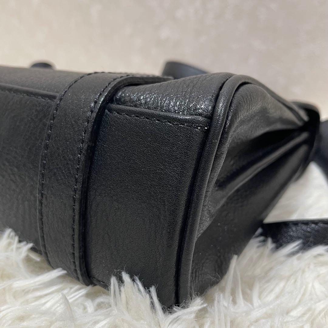 極美 青木鞄 NEVADA ラガード ミニダレスバッグ　2way レア ブラック