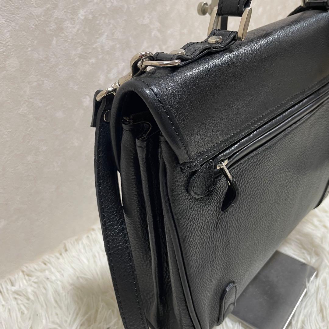 極美 青木鞄 NEVADA ラガード ミニダレスバッグ　2way レア ブラック