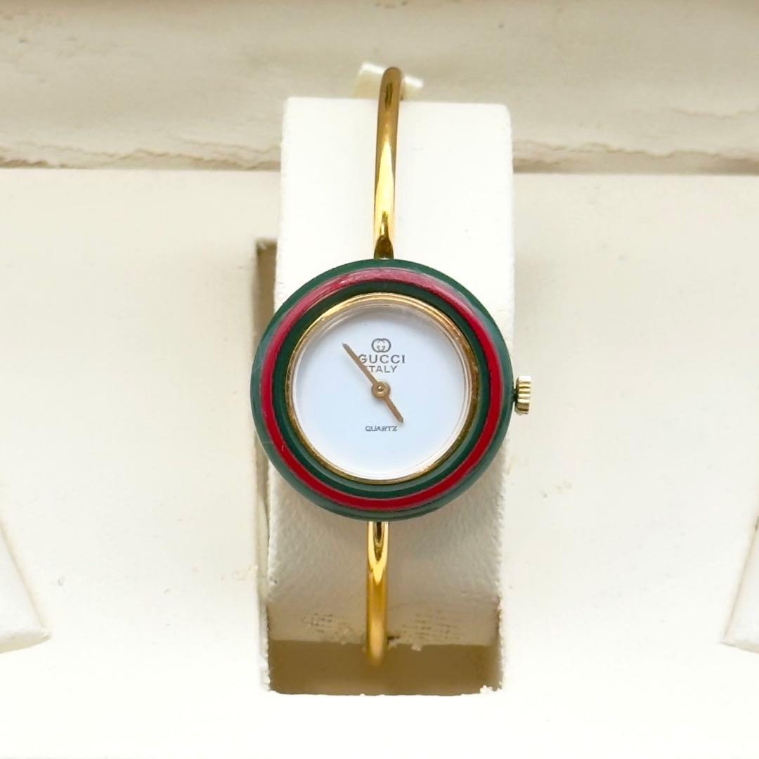 GUCCI チェンジベゼル 腕時計 クォーツ　レディースゴールド　全6色
