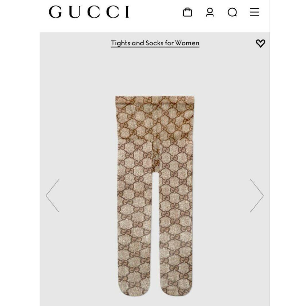 GUCCI♡タイツ♡ストッキング♡GGロゴ♡ベージュ