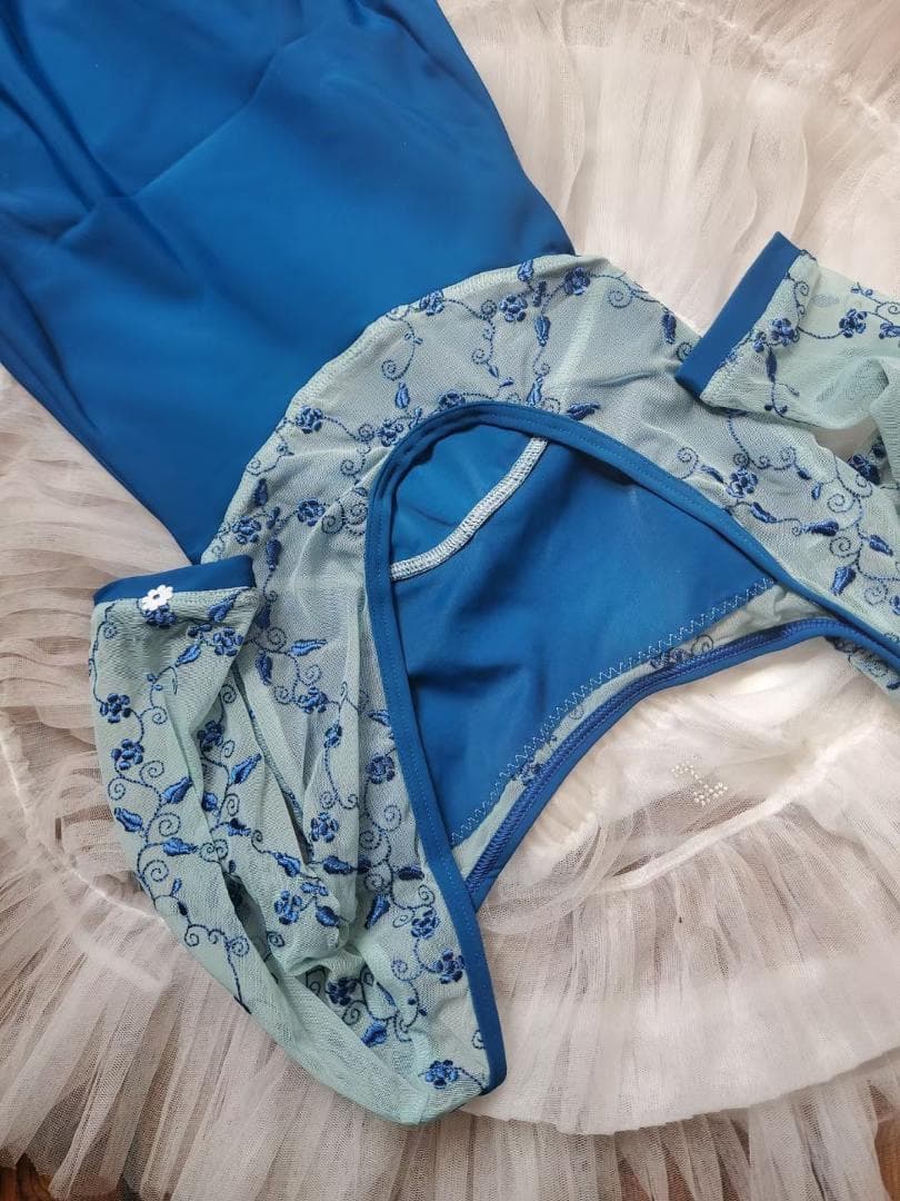 Dellalo Milanoデラロミラノ　レオタード　Lsizeブルー