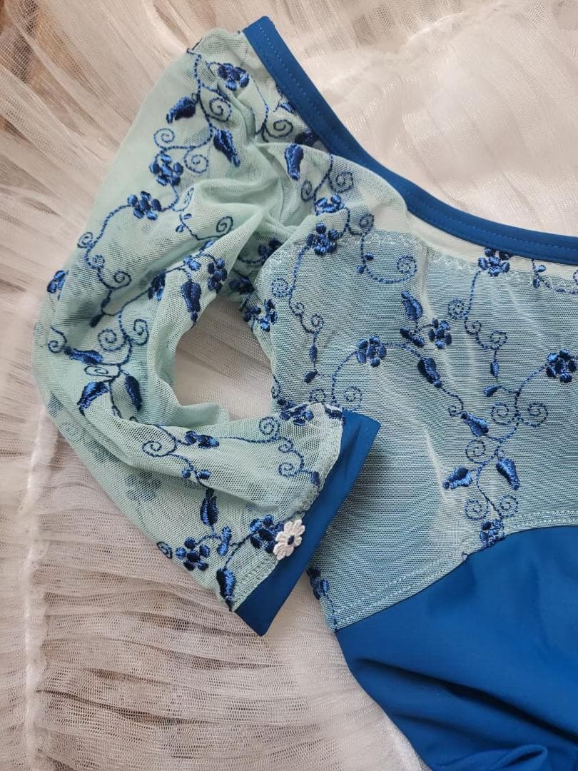 Dellalo Milanoデラロミラノ　レオタード　Lsizeブルー