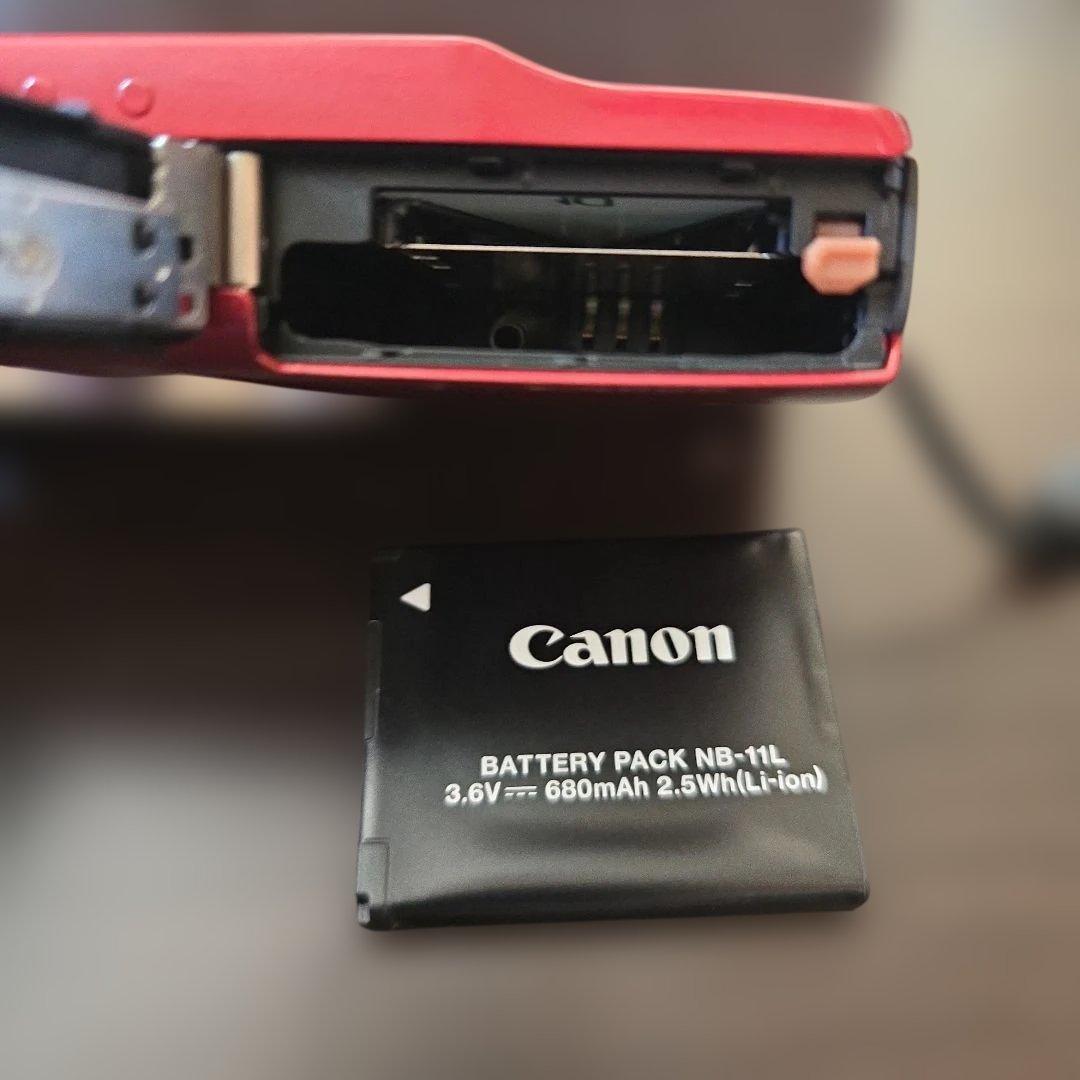 canon IXY 200 レッド 電池付き ジャンク