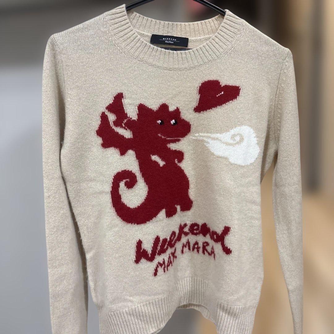 Weekend Max Mara ドラゴン刺繍セーター