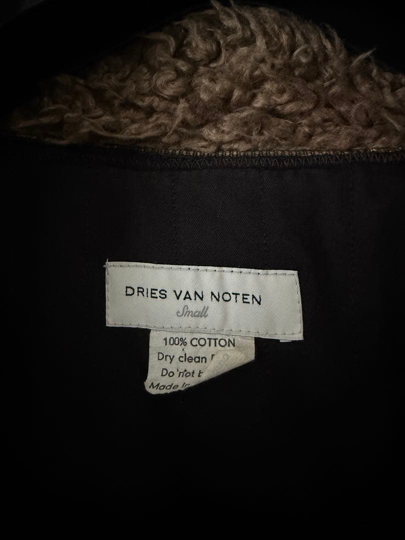 DRIES VAN NOTEN ファー付きブルゾン