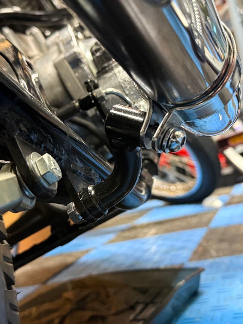 Evo マフラー 1985年式 に付けていたフィッシュテールマフラーになります。