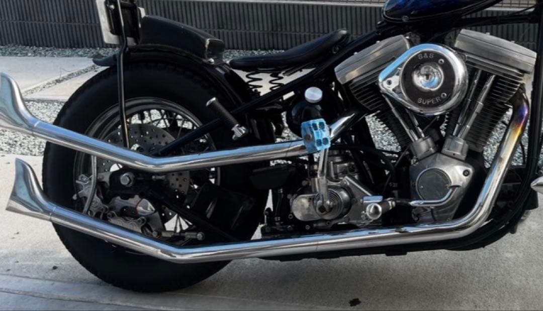 Evo マフラー 1985年式 に付けていたフィッシュテールマフラーになります。