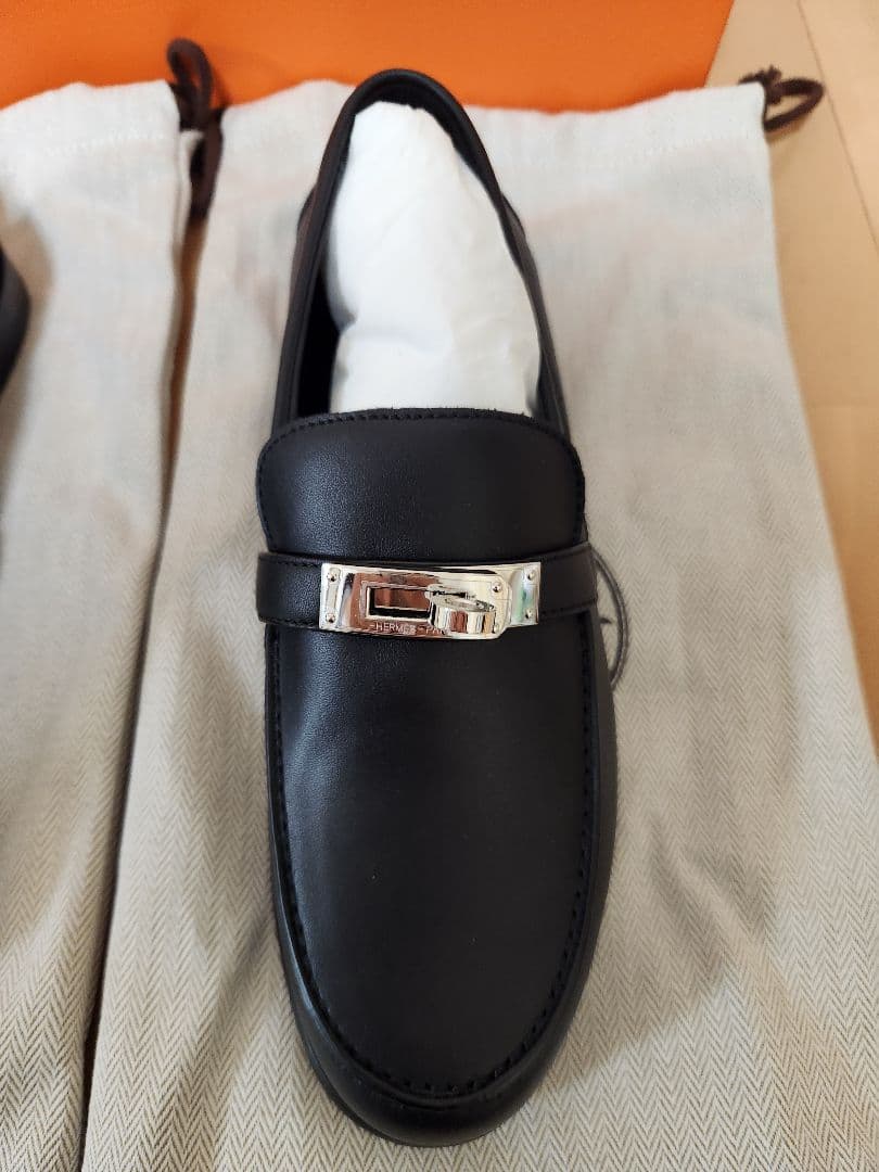エルメス　モカシン 《デスタン》　金具シルバー 未使用(底張り済)