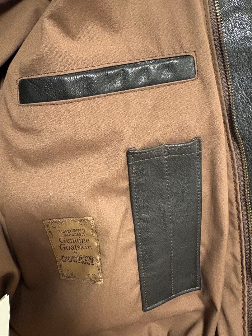 COCKPIT コックピットA-2 ゴートスキン山羊　柔らかい　レザージャケット