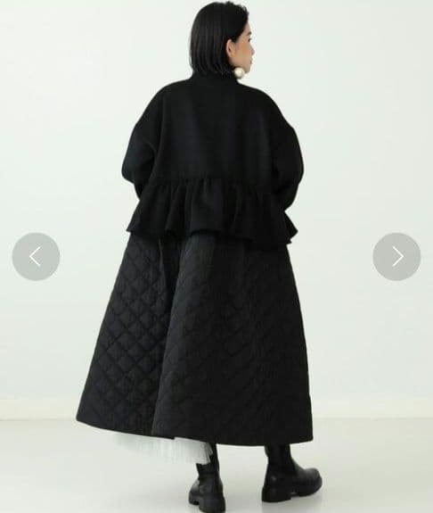 【✨新品タグ付き✨】CAROLINA GLASER◎キルティング フリルコート