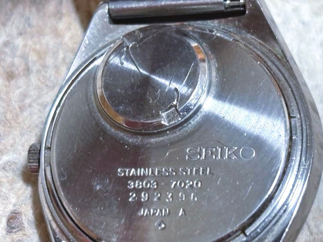 SEIKO セイコー 3803型　裏蓋付き仕様　1972年製