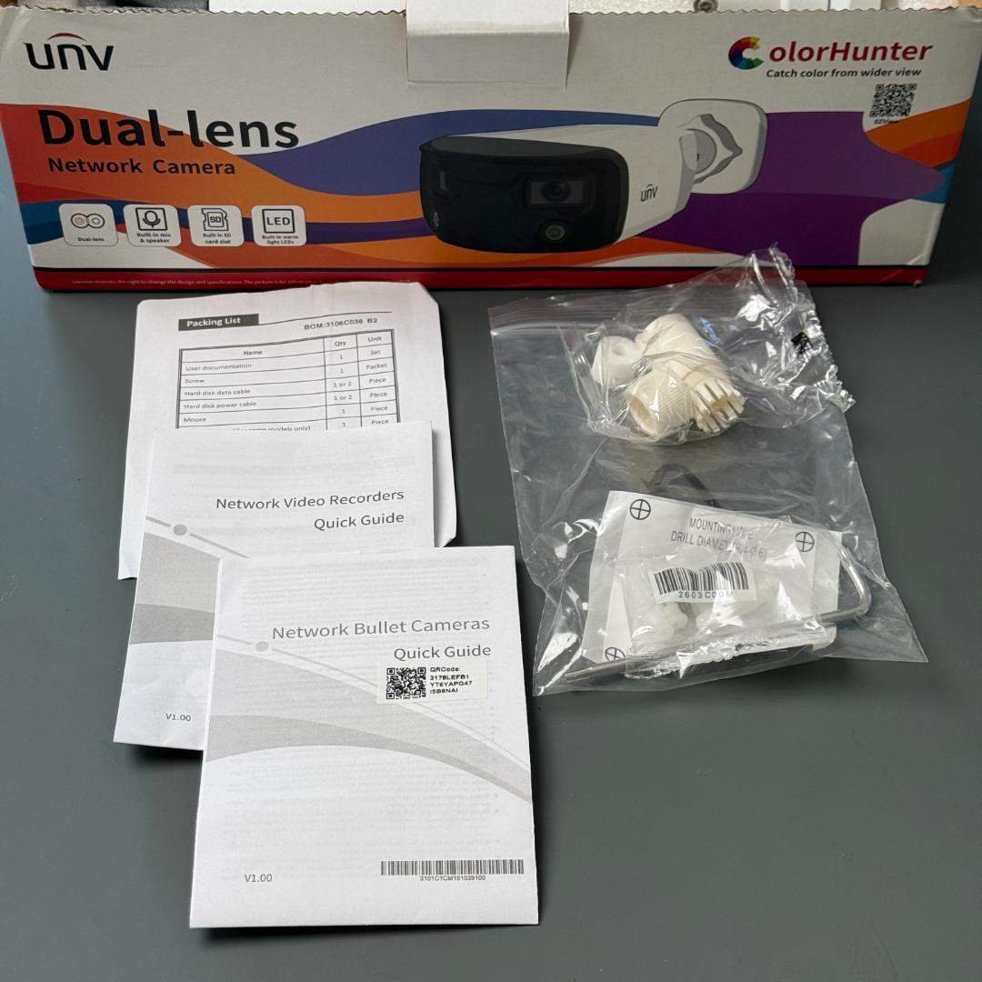 IPカメラ 4M 超広角バレットカメラ Uniview