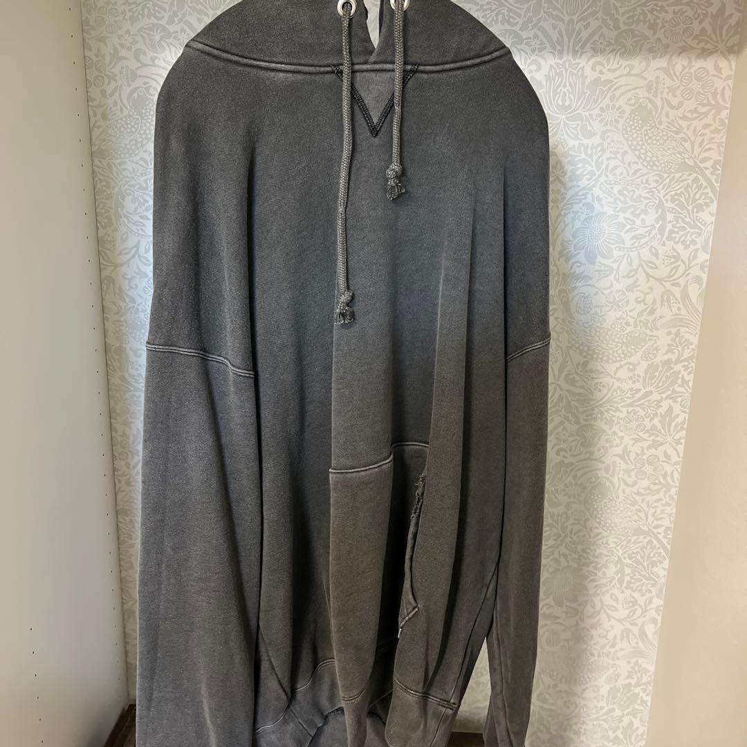 トップス OVY Pigment Damage Processing P/O Hoodie