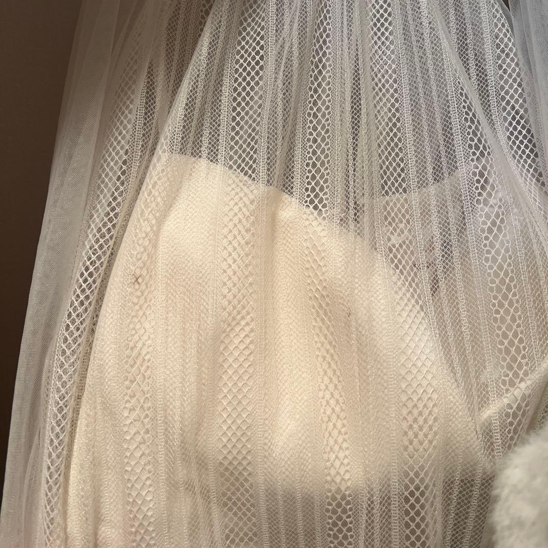 ROBE de FLEURS ハイネックウエストリボンフレアミニキャバドレス