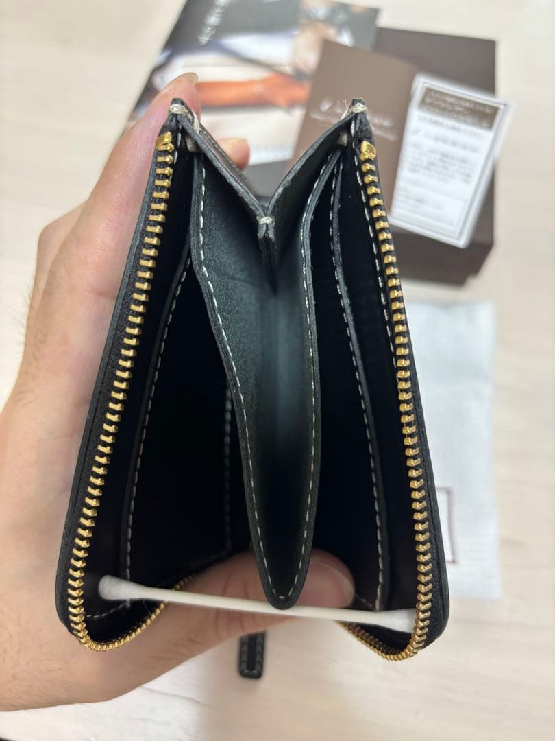 土屋鞄ディアリオDiarioハンディLファスナー ブラック黒