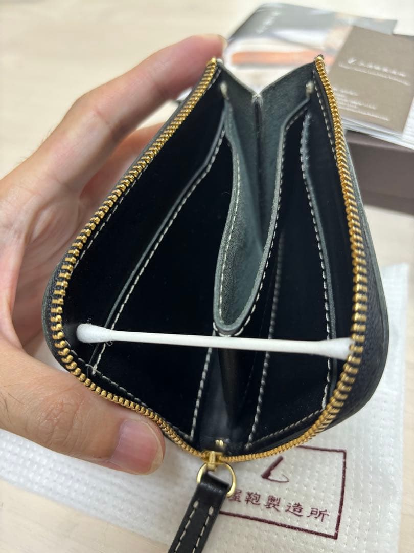 土屋鞄ディアリオDiarioハンディLファスナー ブラック黒