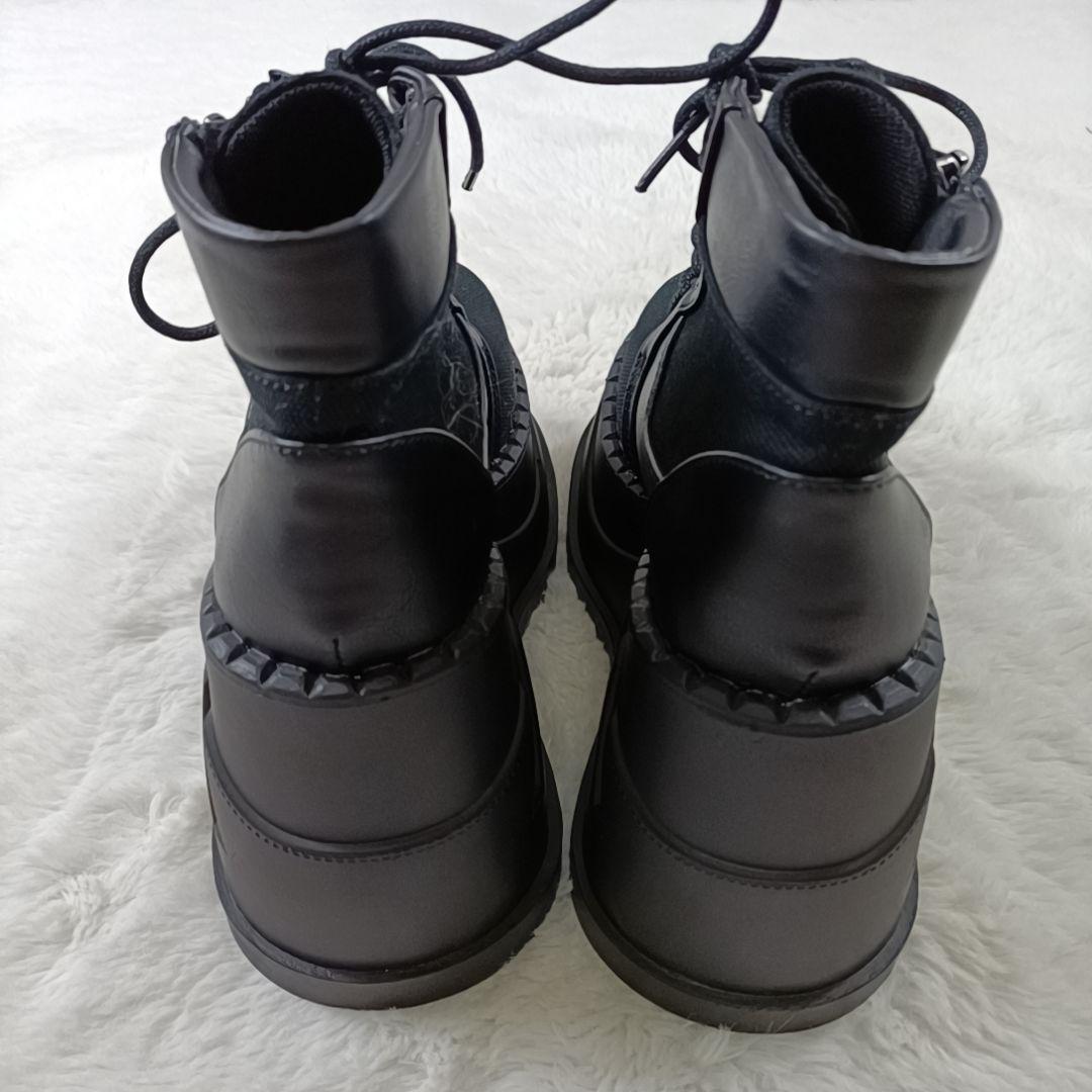 新品✨DEMONIA ウェッジソールブーツ 厚底スニーカー STOMP-10