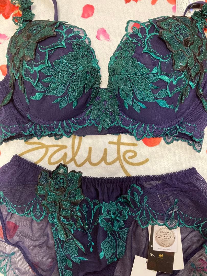 Salute 34G ブラジャーショーツセット E80 LL ゼウス