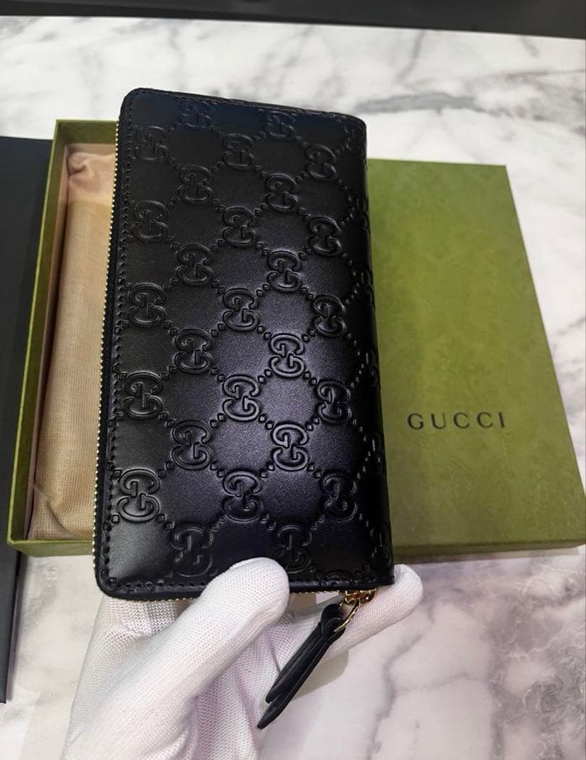 【⭐︎一粒万倍日☆】GUCCI 長財布　正規品 レザー 財布　プレゼント