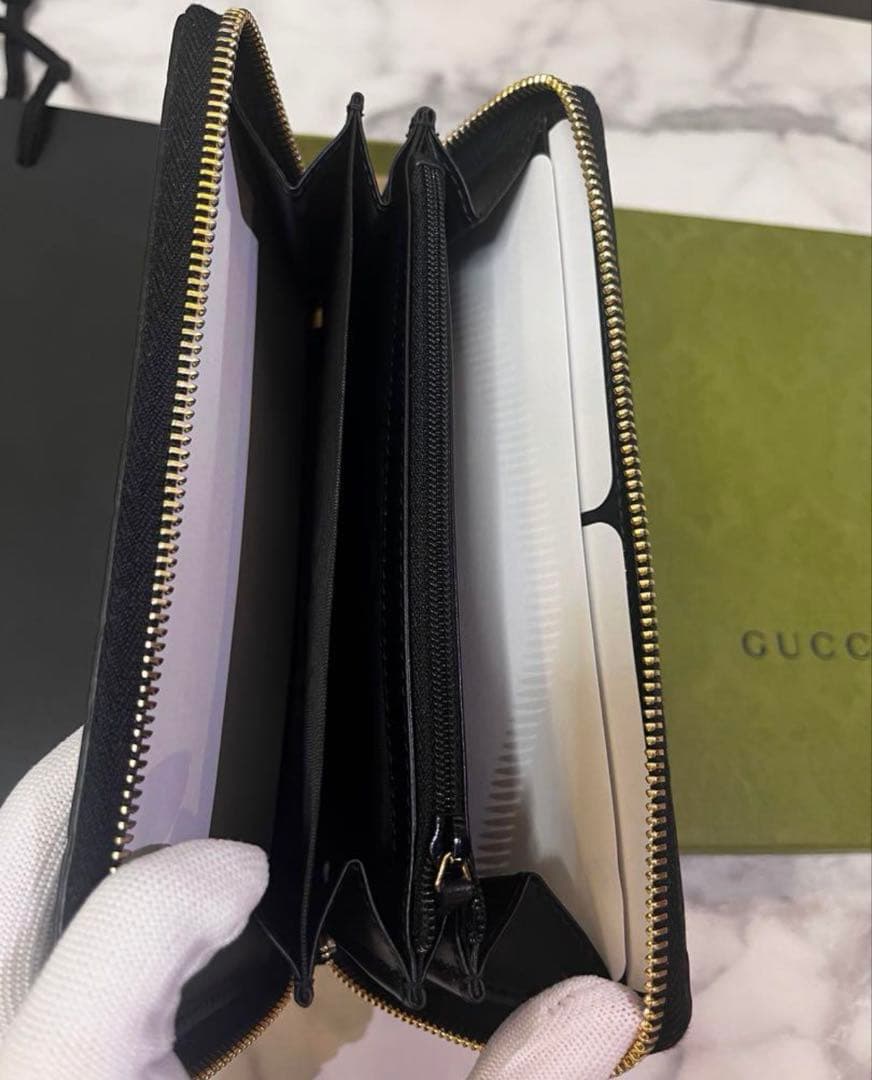 【⭐︎一粒万倍日☆】GUCCI 長財布　正規品 レザー 財布　プレゼント