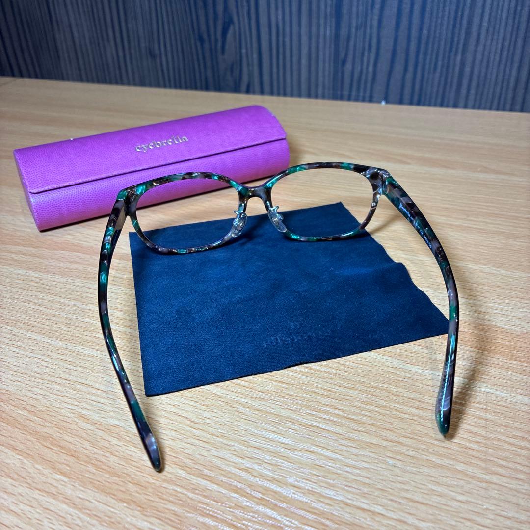 アイブレラ ブラウン　グリーン　サングラス 透明 軽量 EB-17　ケース付き②