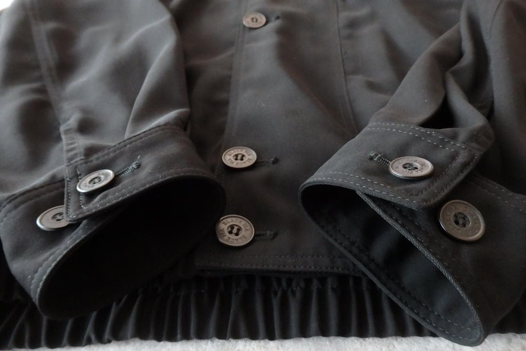 BLACK PIA 日本製 ショート丈 ブルゾン 刺繍ロゴ ブラック M