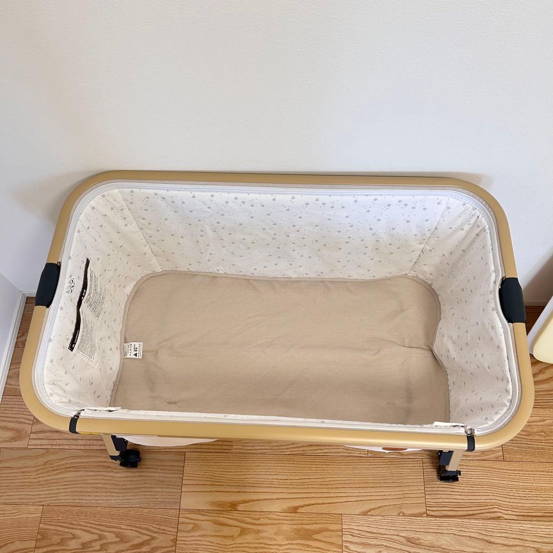 直接取引希望　セット品　ベビーベッド 折りたたみ 揺りかご　高さ調節　バウンサー