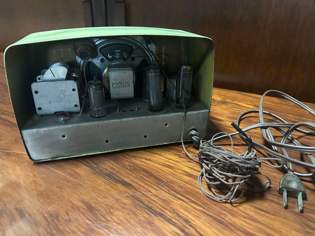 Arvin レトロラジオ 真空管式 黄色