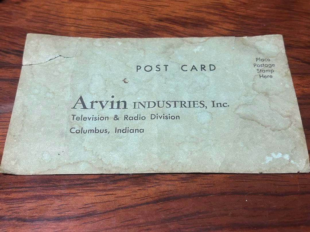 Arvin レトロラジオ 真空管式 黄色