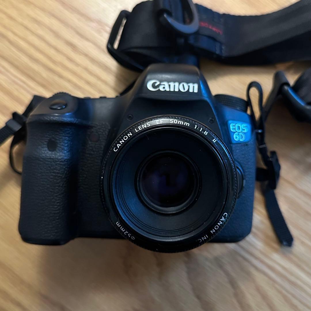 Canon EOS 6D本体+50mm単焦点レンズ+HAKUBAストラップ