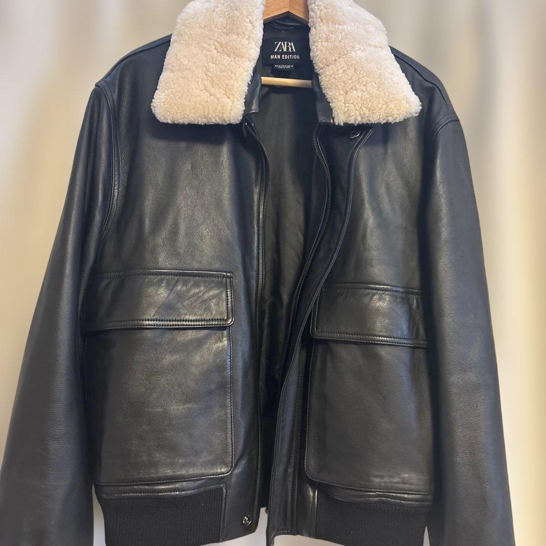 定価55000円 本革 リアルレザー A-2 G-1 ジャケット ボア 短丈