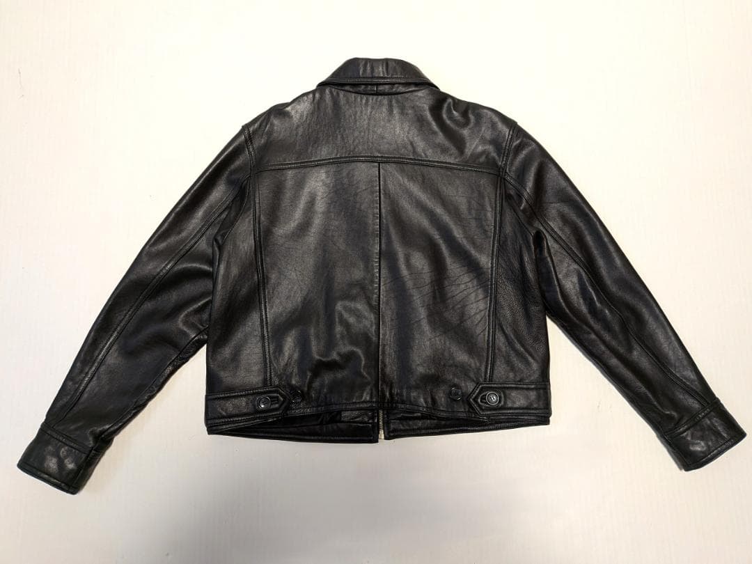 韓国製 90's STUDIO SIENA 短丈レザージャケット Y2K 本革
